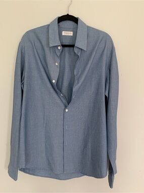 TOMORROWLAND Light Blue Casual Button-Down Shirt